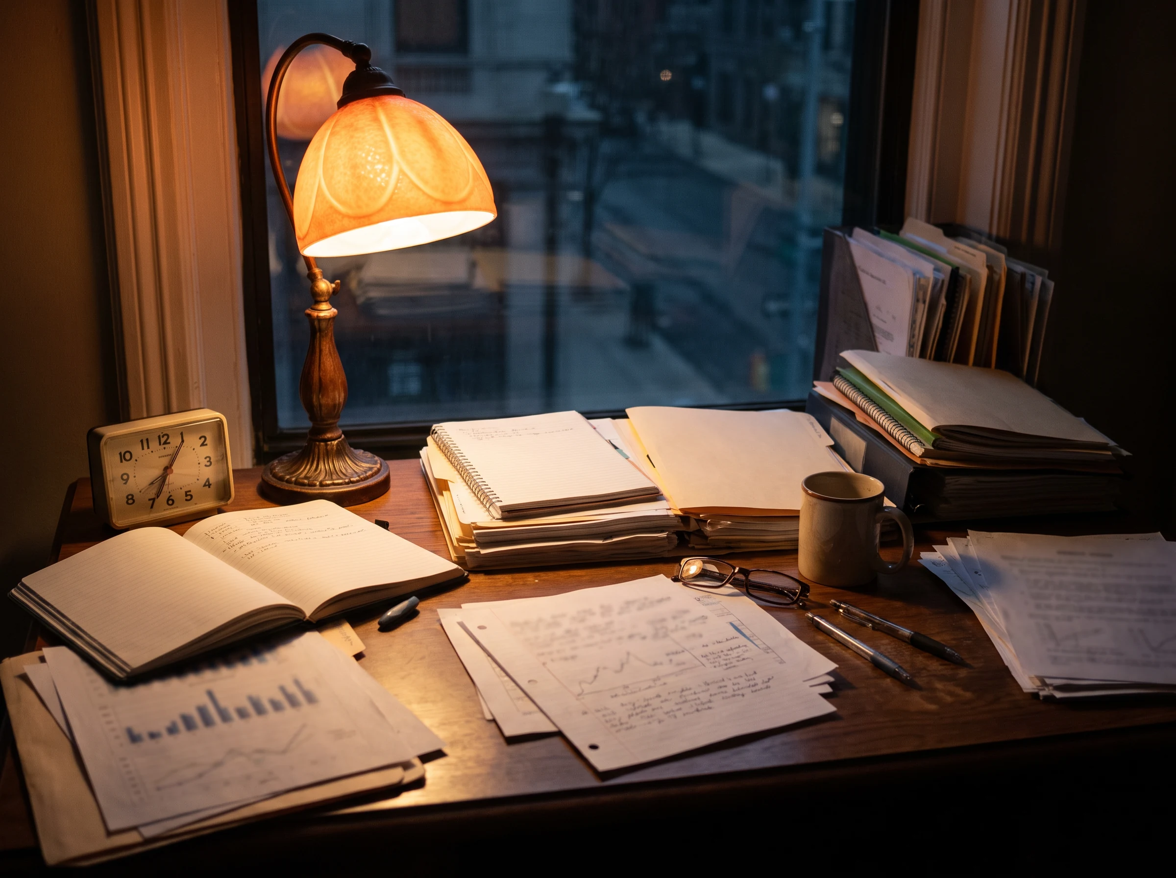 Quiet library interior